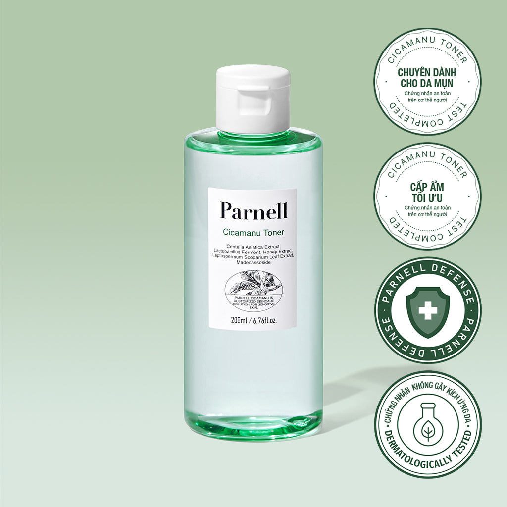 Toner dịu hóa cấp ẩm sâu [Parnell Cicamanu Toner 200ml]